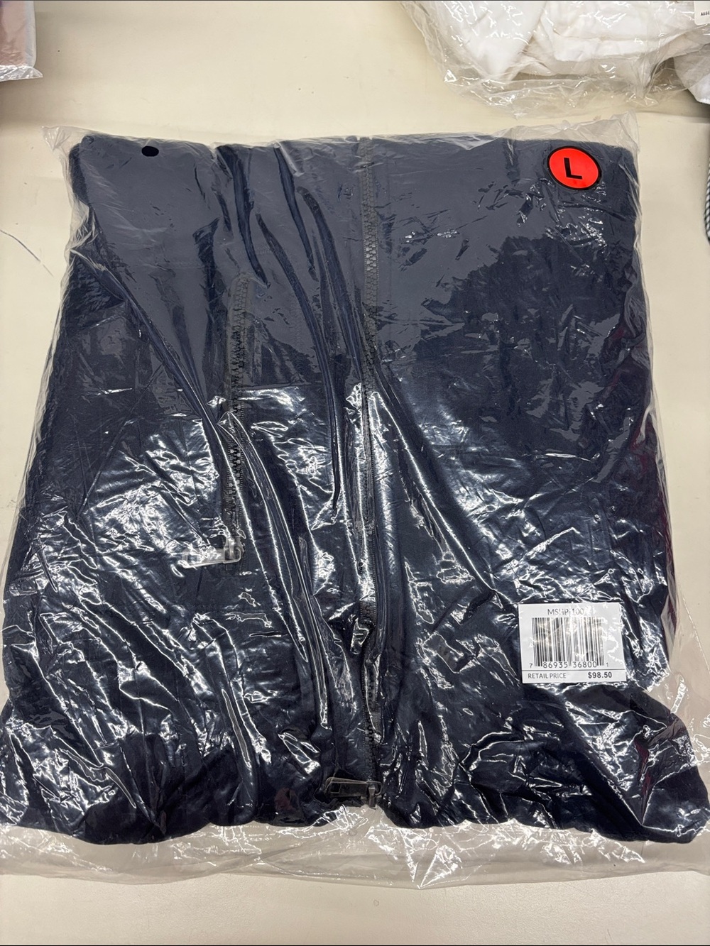 NWT Blu Rock Men's Navy Zip-Up Hoodie
